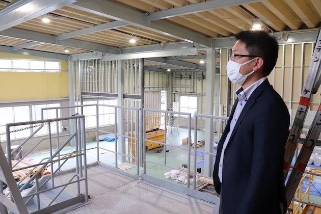 開設準備中の加工場予定地