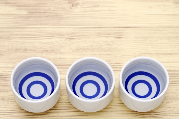 3つの蛇の目お猪口