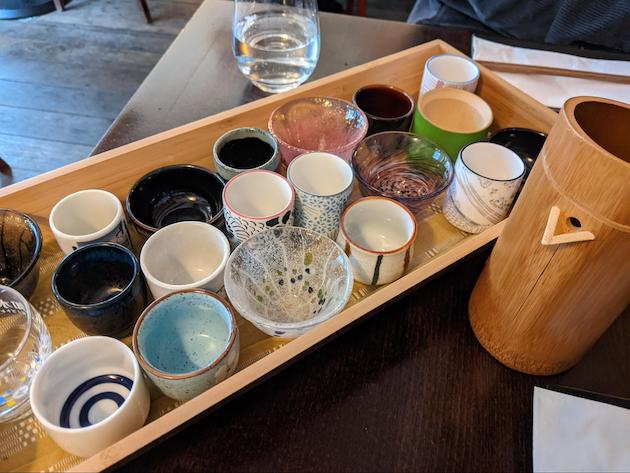 色々なデザインのお猪口