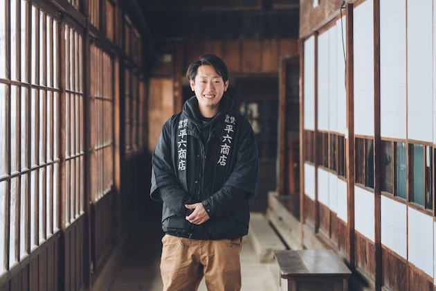 日詰平井邸にて、平井さん