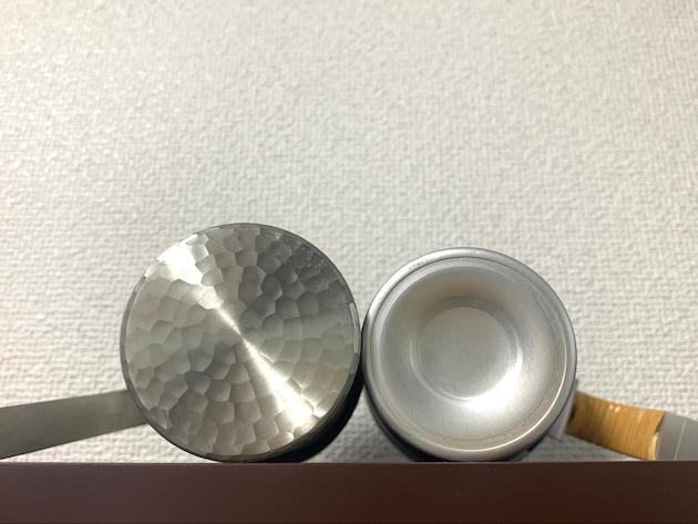 底面の直径　銅：51mm　アルミニウム大：46ｍｍ