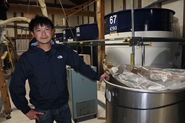 松崎酒造6代目蔵元・松崎祐行さん（2016年撮影）