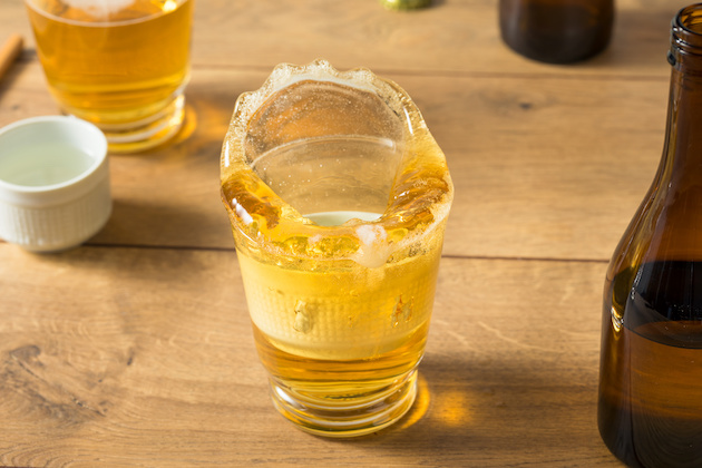 サケボム落下時