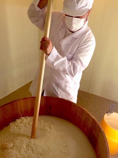 櫂入れをする若林さん