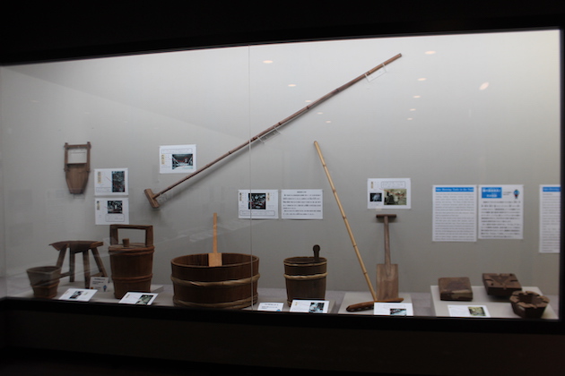 灘の酒造道具の展示