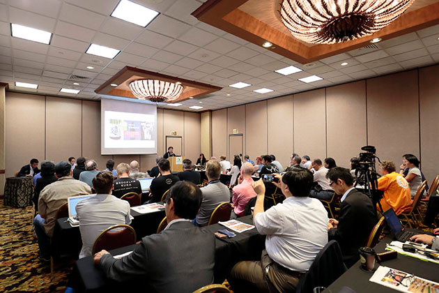 海外での日本酒セミナーの様子