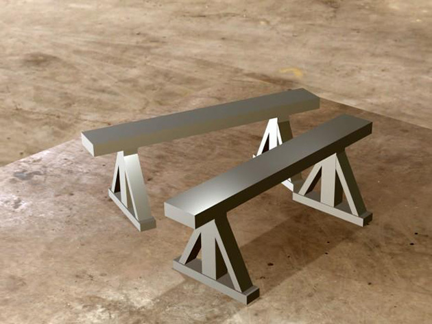 ウマ（立ち馬）：便利な道具置き場