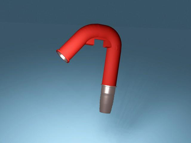 ツル（ツルクビ）：タンクに引っかけて使う曲がった装置