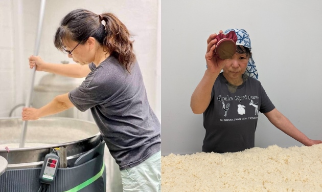 Left: Chiaki Takahashi from Islander Sake Brewery, Right: Noriko Kamei from Sequoia Sake Company