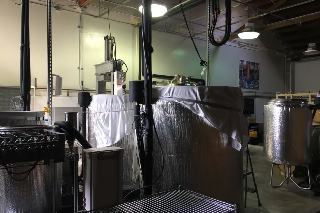 Brewing space of the Sequoia Sake Company