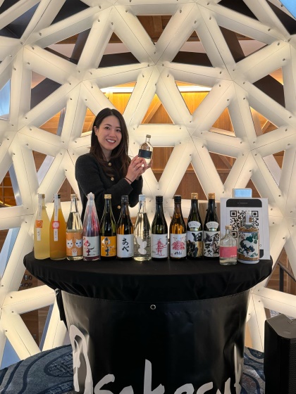 コロラド州アスペンのイベントブースにて