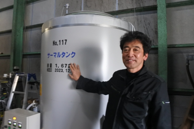 鴨庄酒造5代目蔵元兼杜氏・荻野弘之さん