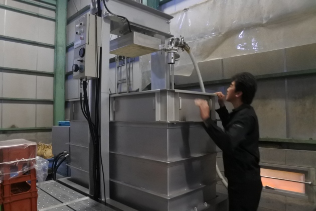 新しく導入した搾り機