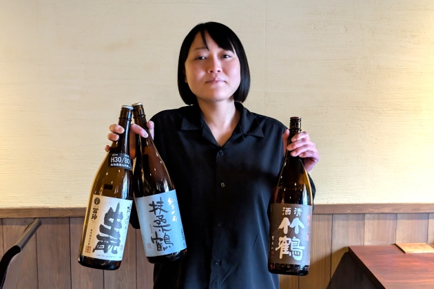 「板前料理とスパイス 燗味処」お燗番・長尾麻菜実さん