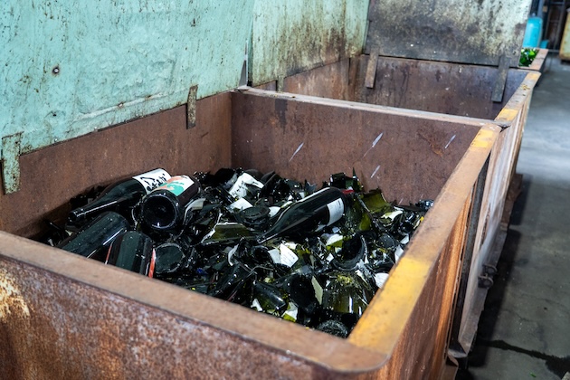 割れなどにより、リサイクルに回される瓶