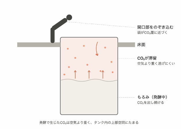 溺死原因模式図