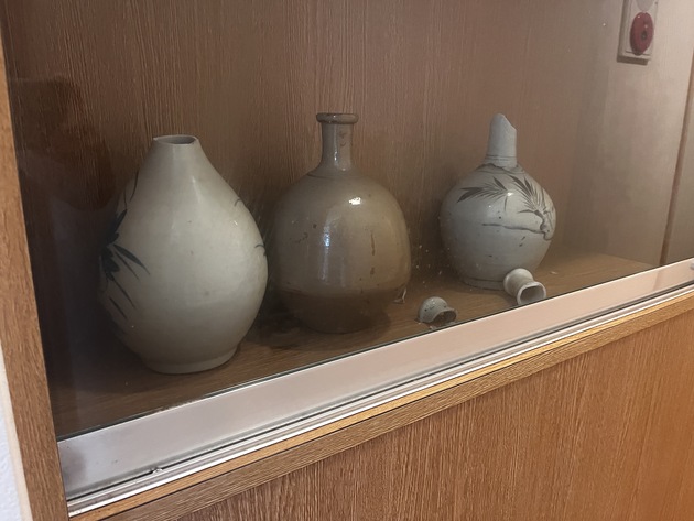 震災で割れた花瓶