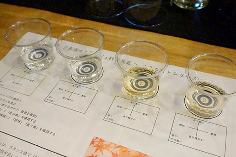 調理前に使う、お酒のテイスティングシート