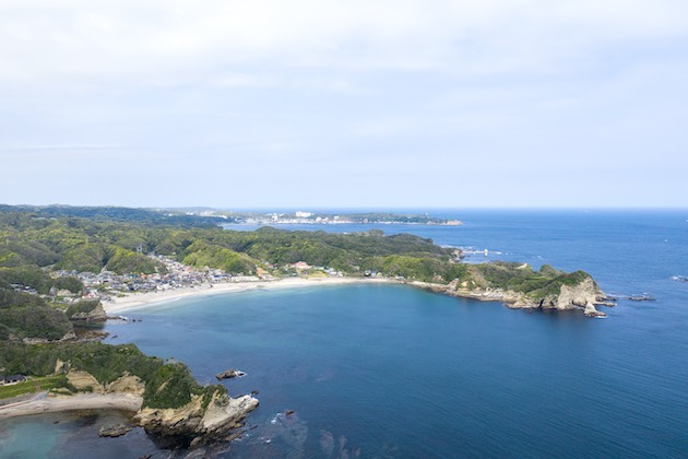 勝浦の俯瞰写真