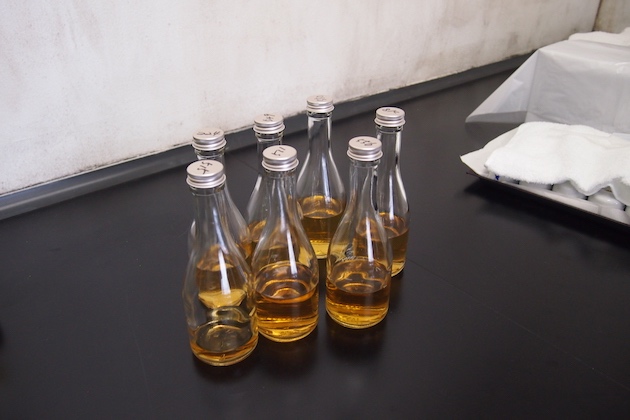 唎き酒をさせてもらったサンプル