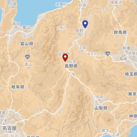 本社と豊野蔵の地図