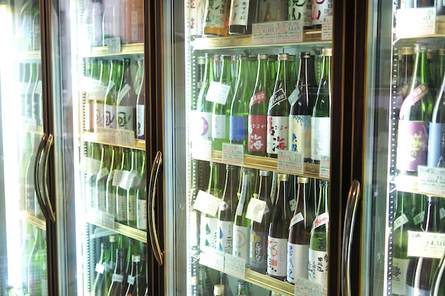 地酒屋こだまの冷蔵庫